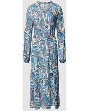 Soya Concept Midikleid mit Paisley-Muster Modell 'Donia' - Blau