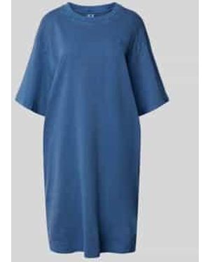 G-Star Knielange T-shirtjurk Met Ronde Hals - Blauw