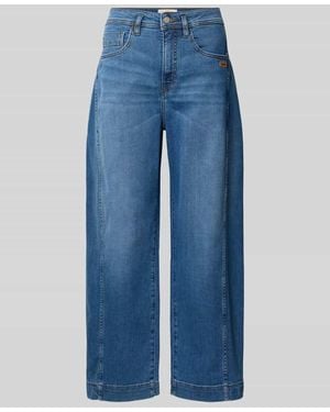 Gang Barrel Fit Jeans mit Label-Detail Modell 'Sina' - Blau