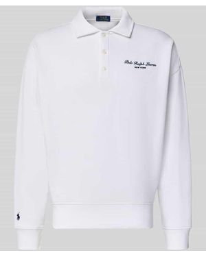 Polo Ralph Lauren Relaxed Fit Sweatshirt aus Baumwoll-Mix - Weiß