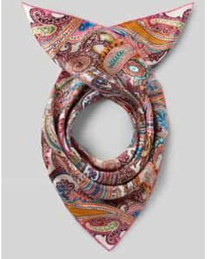 Codello Zijden Sjaal Met All-Over Paisleyprint - Roze