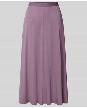 ARMEDANGELS Ausgestellter Midi-Rock mit elastischem Label-Bund - Lila