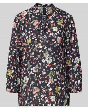 Marc Cain Relaxed Fit Bluse aus reiner Viskose - Blau