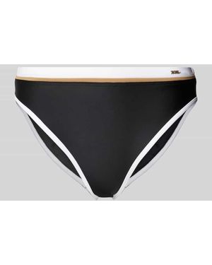 BOSS Bikini-Hose mit Label-Applikation Modell ' CODES' - Schwarz