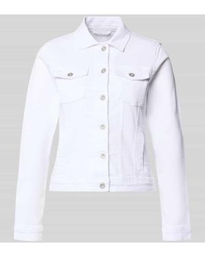 Tom Tailor Regular Fit Jeansjacke aus Baumwoll-Mix - Weiß