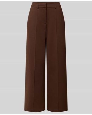 Ichi Wide Fit Hose mit Viskose-Anteil Modell 'Kate' - Braun