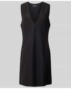 Marc Cain Minikleid Mit V-Ausschnitt - Schwarz