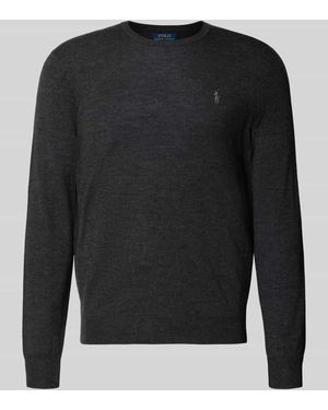 Polo Ralph Lauren Regular Fit Pullover aus reiner Wolle - Schwarz