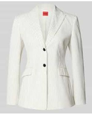 HUGO Regular Fit Blazer Met 2-Knoopsluiting Model 'Asmalla' - Wit