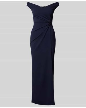 Sistaglam Abendkleid Mit Nahtreißverschluss Modell 'Octy' - Blau