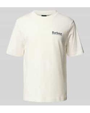 Barbour Regular Fit T-shirt Van Puur Katoen - Naturel