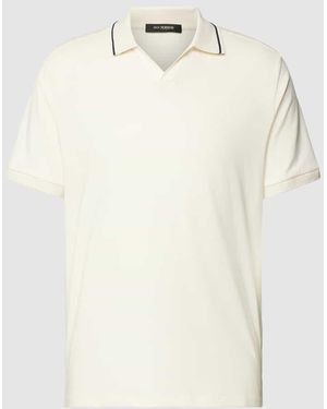Roy Robson Regular Fit Poloshirt mit Kontraststreifen - Natur