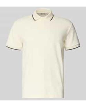 Only & Sons Regular Fit Poloshirt Van Katoenmix Model 'Tomon' - Naturel