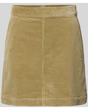 Marc O' Polo Regular Fit Mini-Rock aus Baumwoll-Mix - Natur