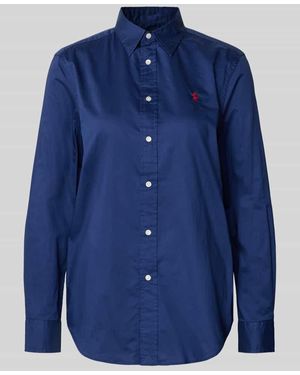 Polo Ralph Lauren Hemdbluse mit Knopfleiste - Blau