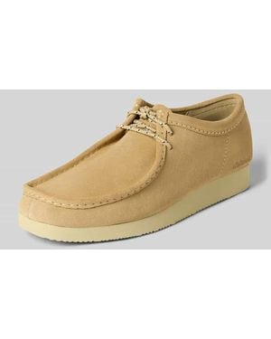 Clarks Loafer mit Statement-Prägung Modell 'Wallabee' - Natur