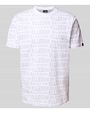 Ellesse T-Shirt mit Label-Prints Modell 'DISTORTA' - Weiß