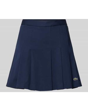 Lacoste Mini-Rock aus Baumwoll-Mix - Blau