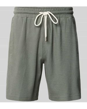 DRYKORN Shorts mit Strukturmuster Modell 'BRIKKO' - Grau