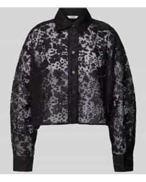 Mbym Regular Fit Overhemdblouse - Zwart