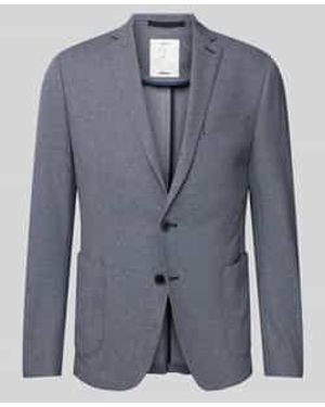 S.oliver Regular Fit 2-knoops Colbert Met Opgestikte Steekzakken - Blauw