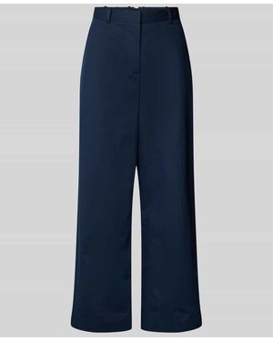 Tommy Hilfiger Weite Hose aus Baumwoll-Lyocell-Mix - Blau