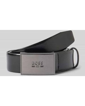 BOSS Ledergürtel mit Pinschließe Modell 'JINKO_SZ35' - Schwarz