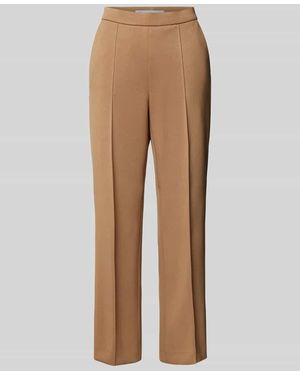 RAFFAELLO ROSSI Straight Leg Stoffhose in verkürzter Passform Modell 'RENEÉ' - Natur