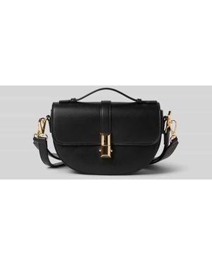 SEIDENFELT Handtasche mit Tragehenkel Modell 'LILLA' - Schwarz