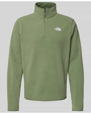 The North Face Sweatshirt mit Label-Stitching - Grün