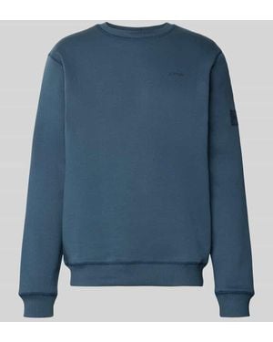 G-Star Sweatshirt mit Ton-in-Ton Logo-Details - Blau