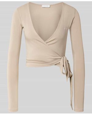 Oh April Cardigan in Wickel-Optik Modell 'Luca' - Natur