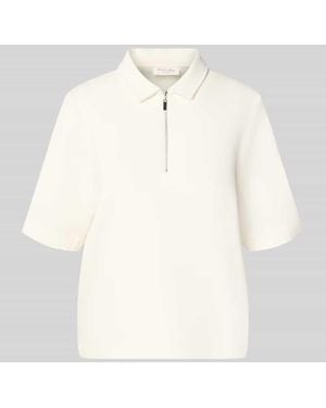 Christian Berg Women Regular Fit Poloshirt mit Reißverschluss - Natur