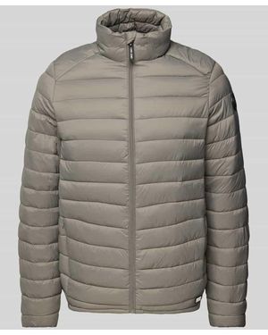 Cars Jeans Steppjacke Mit Stehkragen Modell 'Statham' - Grau