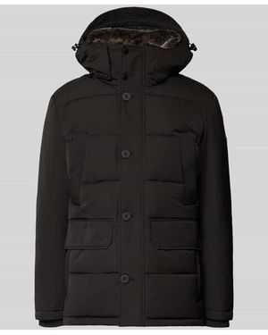 Strellson Steppjacke mit Kapuze Modell 'PIAZZA' - Schwarz