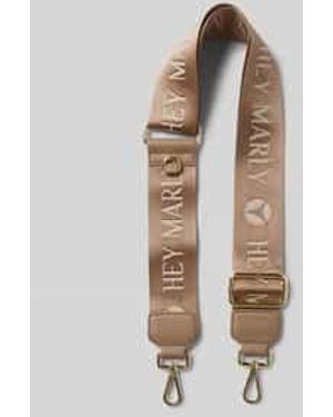 HEY MARLY Schouderband Met Labeldetails - Naturel