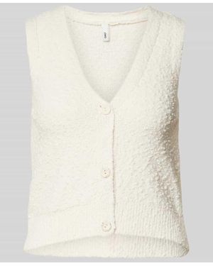 ONLY Regular Fit Indoorweste Mit Strukturmuster Modell 'Alvilda' - Natur
