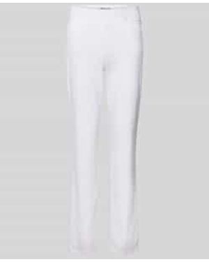 RAPHAELA by BRAX Stoffen Broek Met Elastische Band - Wit