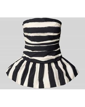 TOPSHOP Bandeau-Top aus Baumwolle Modell 'SOLDE' - Schwarz