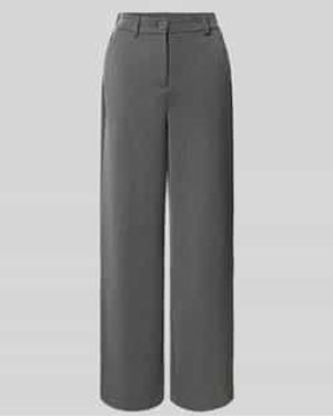 Pieces Wijde Broek Met Viscose, Model 'Kamil' - Grijs