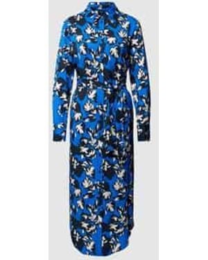 Joop! Midi-Jurk Met All-Over Print - Blauw