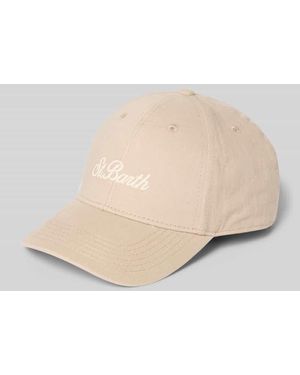 MC2 Saint Barth Basecap mit Label-Stitching - Natur
