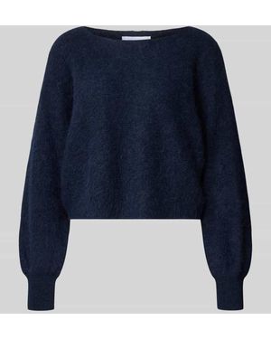 Marella Strickpullover aus Alpaka-Mix mit Woll-Anteil Modell 'FARADAY' - Blau