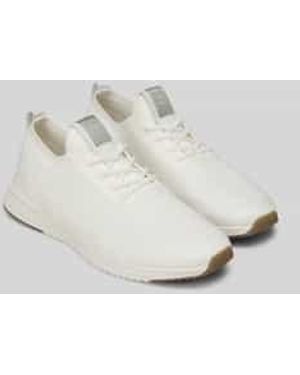 Marc O' Polo Low-Top-Sneakers Met Gestructureerd Stretch-Bovenwerk - Wit