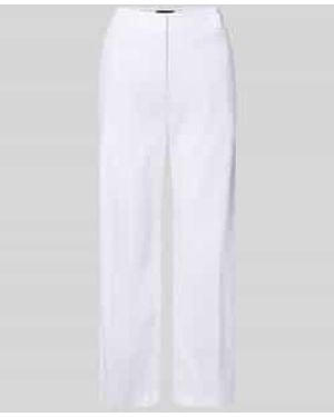 Cambio Chino Van Linnenmix Met Vouw Model 'California' - Wit