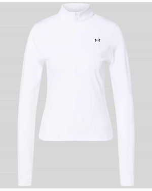 Under Armour Longsleeve mit Stehkragen und Reißverschluss - Weiß