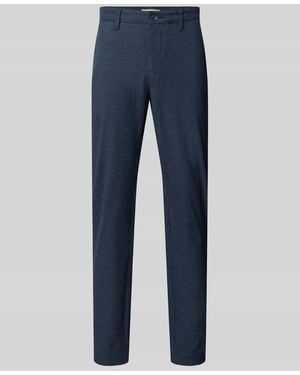 Only & Sons Slim Fit Brushed Chino mit Viskose-Anteil Modell 'MARK' - Blau