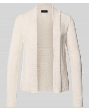 Monari Regular Fit Cardigan in Strick-Optik - Natur