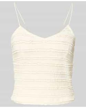 ONLY Shaped Fit Korte Top Met Spaghettibandjes - Naturel