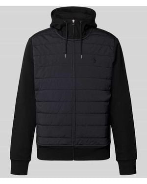 Polo Ralph Lauren Regular Fit Strickjacke aus Baumwoll-Mix - Blau